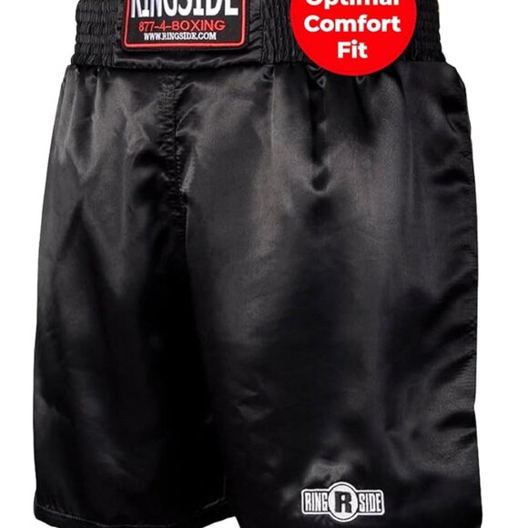 Ringside Pro-Style Boxing Trunks (Black-Gold, Medium) - Picture 13 of 16